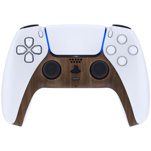 Soft Touch Wooden Grain Decorative Trim Shell With Accent Rings Compatible With PS5 Controller-GPFS2001WS - Extremerate Wholesale