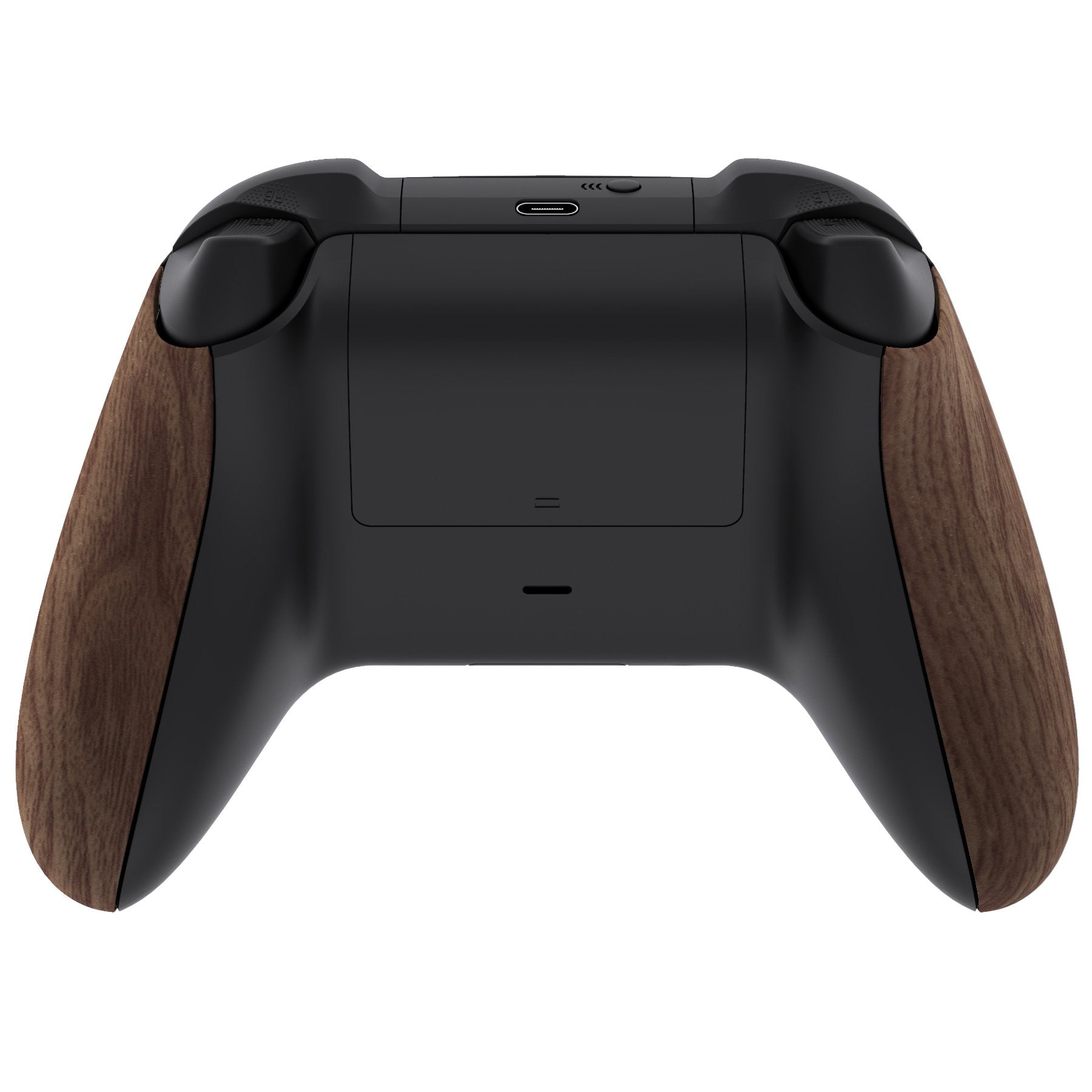 Soft Touch Wooden Grain Front Shell With Side Rails Panel For Xbox