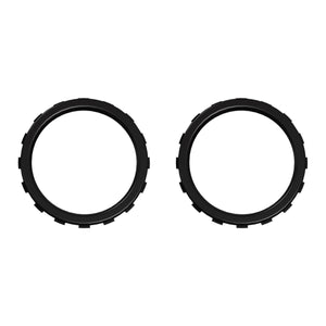 Solid Black Custom Replacement Accent Rings For Xbox Elite Series 2 Core & Elite Series 2 & Xbox One Elite & eXtremeRate ASR Version Shell For Xbox Series X/S Controller-XOJ1316 - Extremerate Wholesale