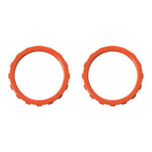Solid Bright Orange Custom Replacement Accent Rings For Xbox Elite Series 2 Core & Elite Series 2 & Xbox One Elite & eXtremeRate ASR Version Shell For Xbox Series X/S Controller-XOJ1325 - Extremerate Wholesale