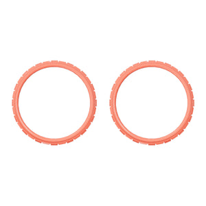 Solid Unpainted Coral Pink Accent Rings Compatible With PS5 Controller-JPF5021WS - Extremerate Wholesale