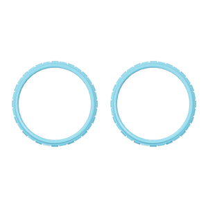 Solid Unpainted Heaven Blue Accent Rings Compatible With PS5 Controller-JPF5012WS - Extremerate Wholesale