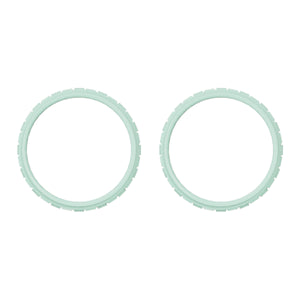 Solid Unpainted Light Cyan Accent Rings Compatible With PS5 Controller-JPF5020WS - Extremerate Wholesale