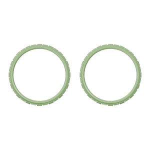 Solid Unpainted Matcha Green Accent Rings Compatible With PS5 Controller-JPF5017WS - Extremerate Wholesale