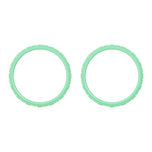 Solid Unpainted Mint Green Accent Rings Compatible With PS5 Controller-JPF5013WS - Extremerate Wholesale