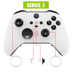 Solid White Front Shell For Xbox One-Elite2 Controller-ELM501WS - Extremerate Wholesale