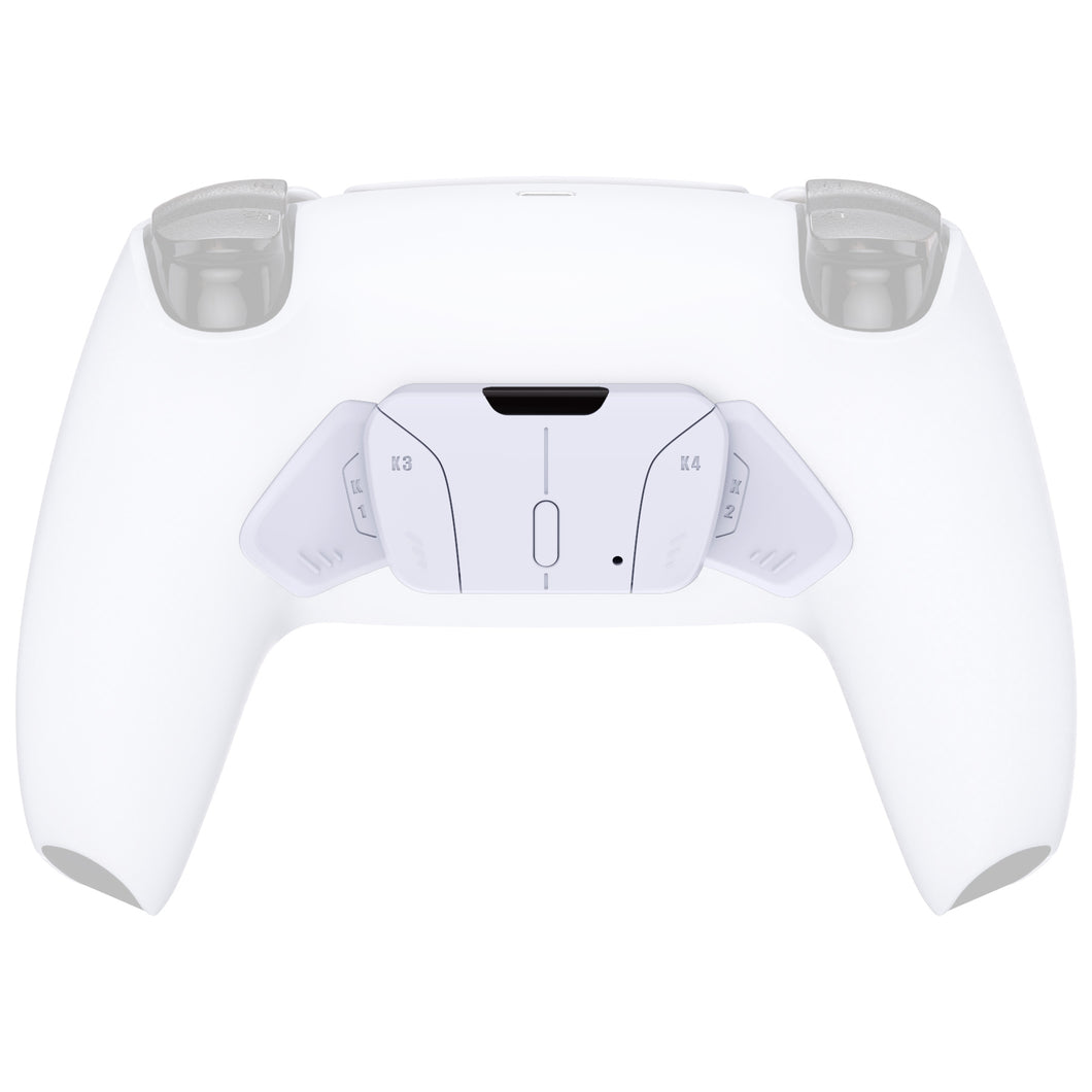 Solid White Replacement Redesigned K1 K2 K3 K4 Back Buttons Housing Shell Compatible With PS5 Controller Extremerate Rise4 Remap Kit-VPFM5002