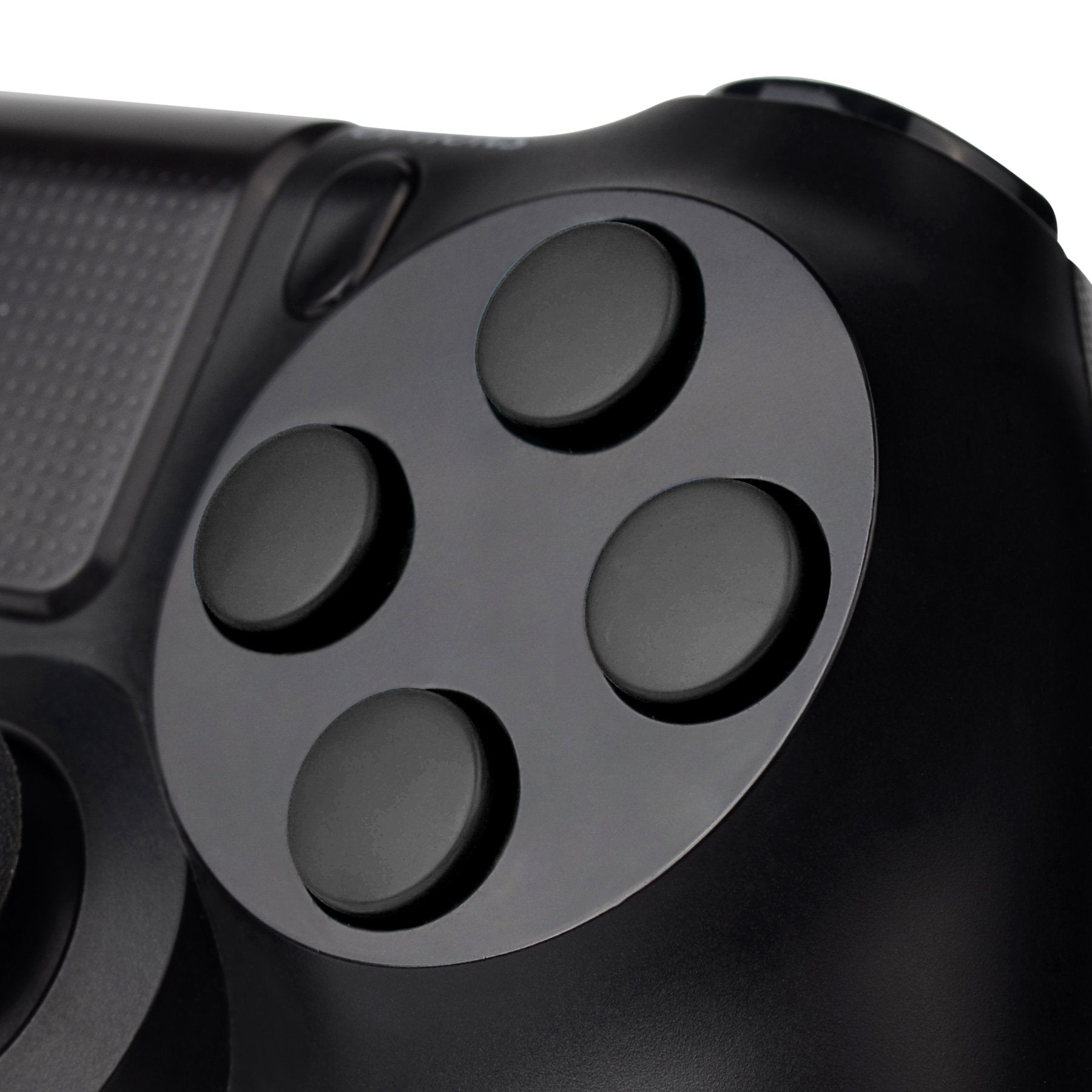 Solid Black Buttons Compatible With PS4 Controller-P4J0209