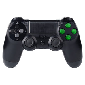 Solid Clear Green Buttons Compatible With PS4 Controller-P4J0212 - Extremerate Wholesale