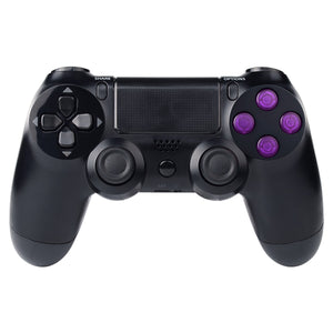 Solid Clear Purple Buttons Compatible With PS4 Controller-P4J0236 - Extremerate Wholesale
