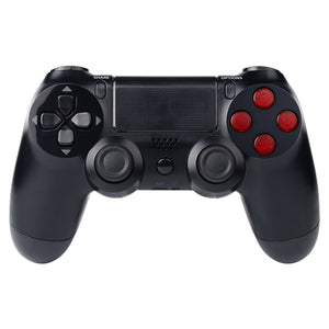 Solid Clear Red Buttons Compatible With PS4 Controller-P4J0211 - Extremerate Wholesale