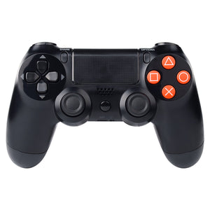 Solid Orange Buttons With Symbols Compatible With PS4 Controller-P4J0225 - Extremerate Wholesale