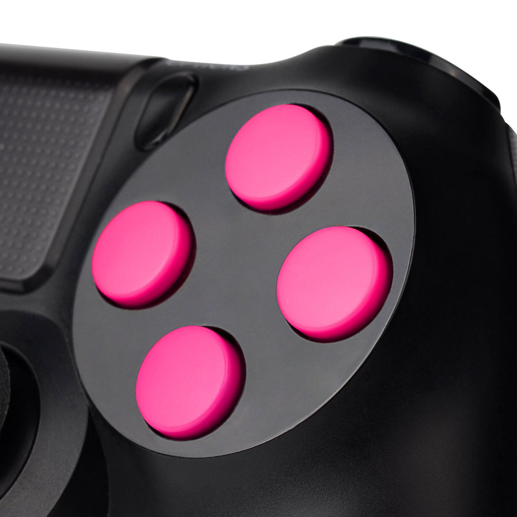 Solid Pink Buttons Compatible With PS4 Controller-P4J0205