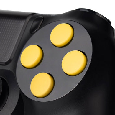 Solid Yellow Buttons Compatible With PS4 Controller-P4J0204 - Extremerate Wholesale