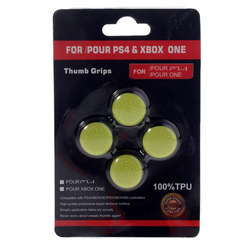 Spot Pattern Silicone Rocker Key Cap Compatible With PS4 Controller Thumbsticks Light Green-GC00041G