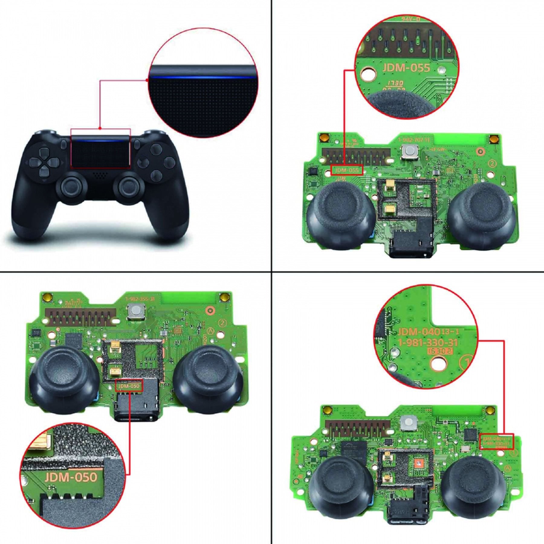 The Great Wave Kanagawa Decade Tournament Controller(DTC) Upgrade Kit With  Upgrade Board & Ergonmic Shell & Back Buttons & Trigger Stops Compatible  With PS4 Controller JDM-040/050/055-P4MG007