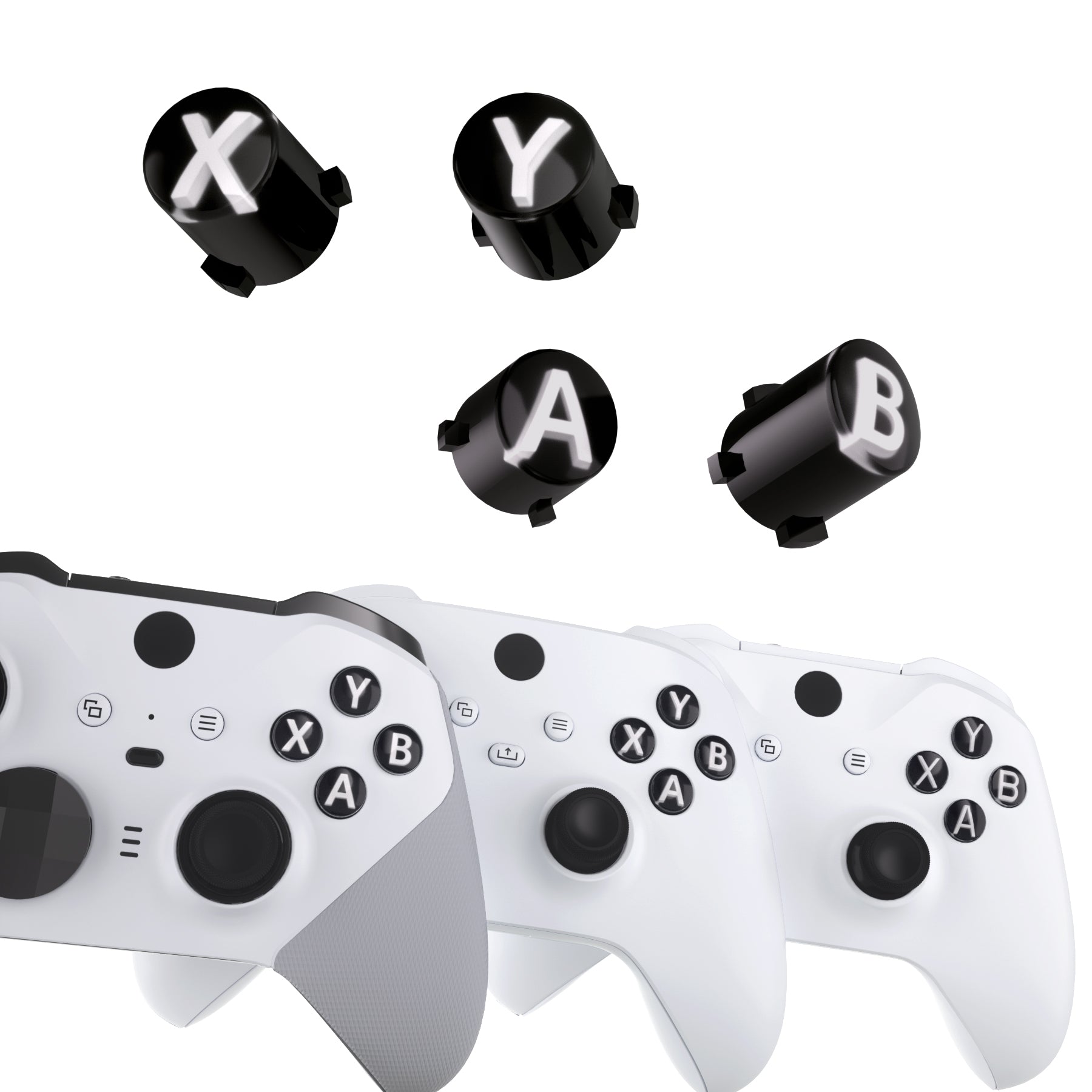 Buttons Xbox Series X Elite Controller Three-Tone Black Clear With