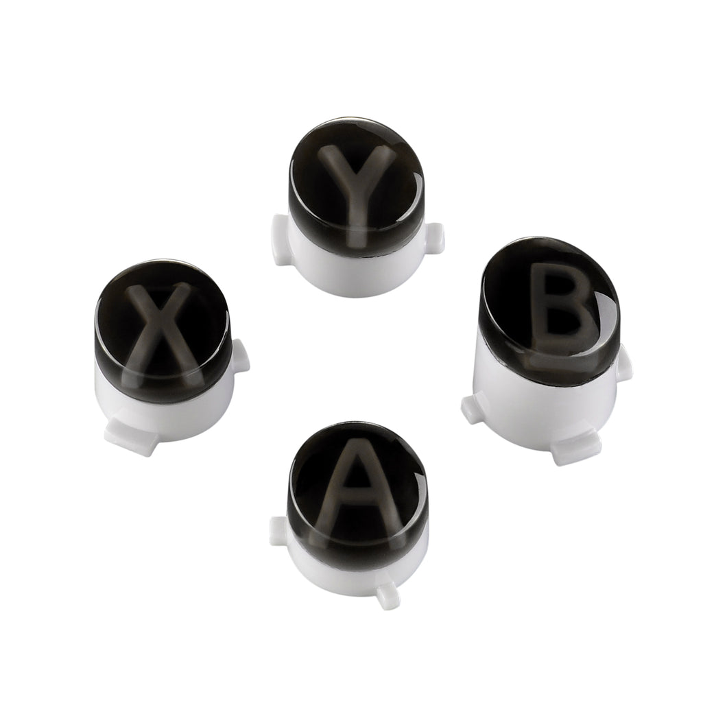 Transparent Black Double Injection ABXY Buttons For Xbox One/ S Controller-XOJ0216