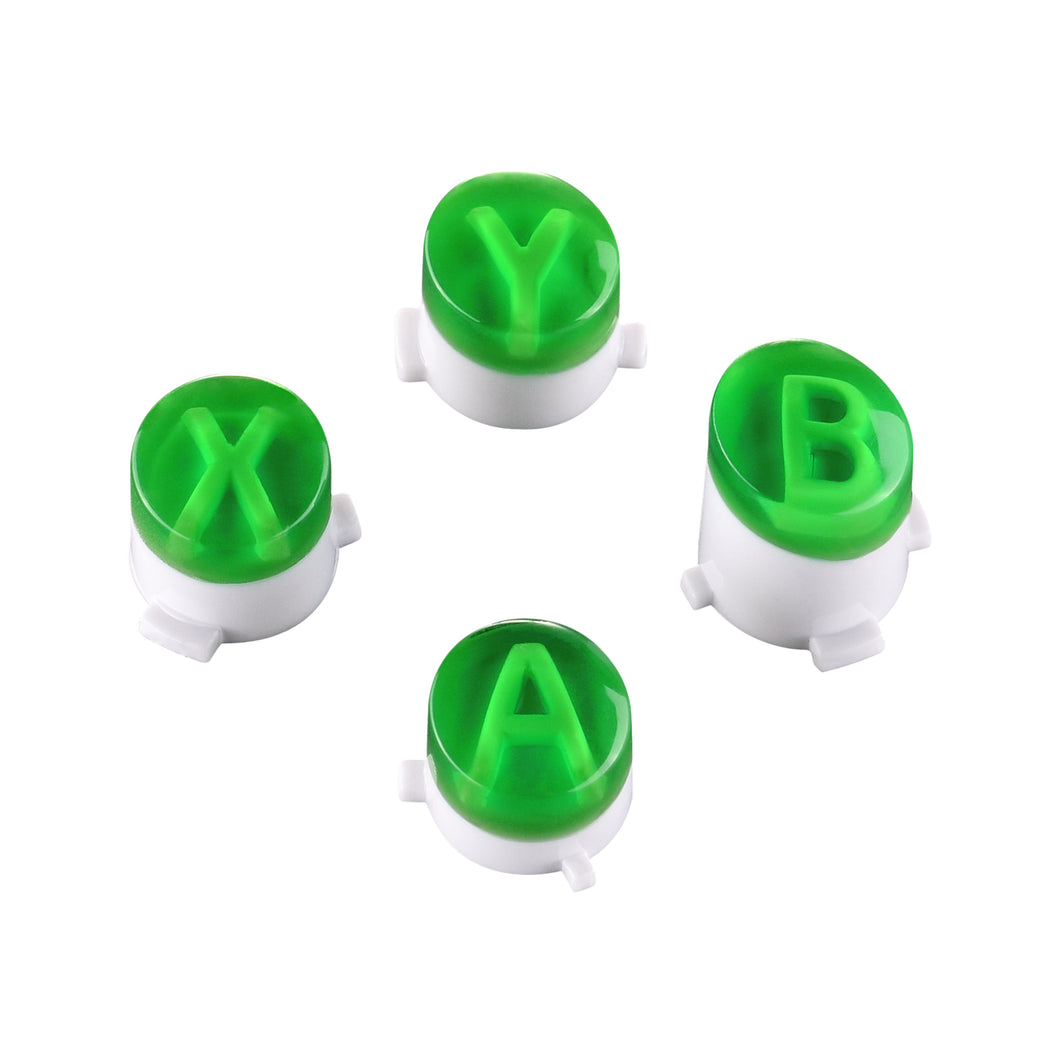 Transparent Green Double Injection ABXY Buttons For Xbox One/ S Controller-XOJ0215