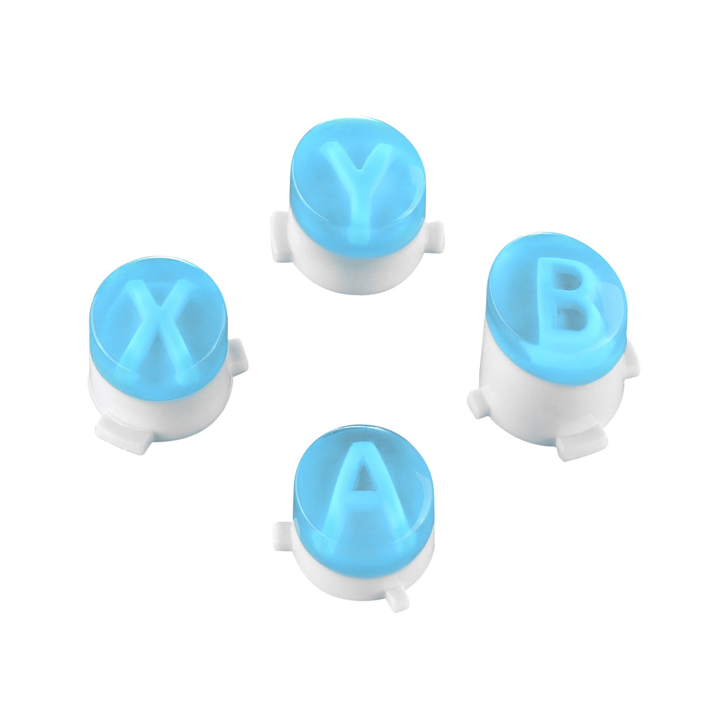 Transparent Light Blue Double Injection ABXY Buttons For Xbox One/ S Controller-XOJ0221