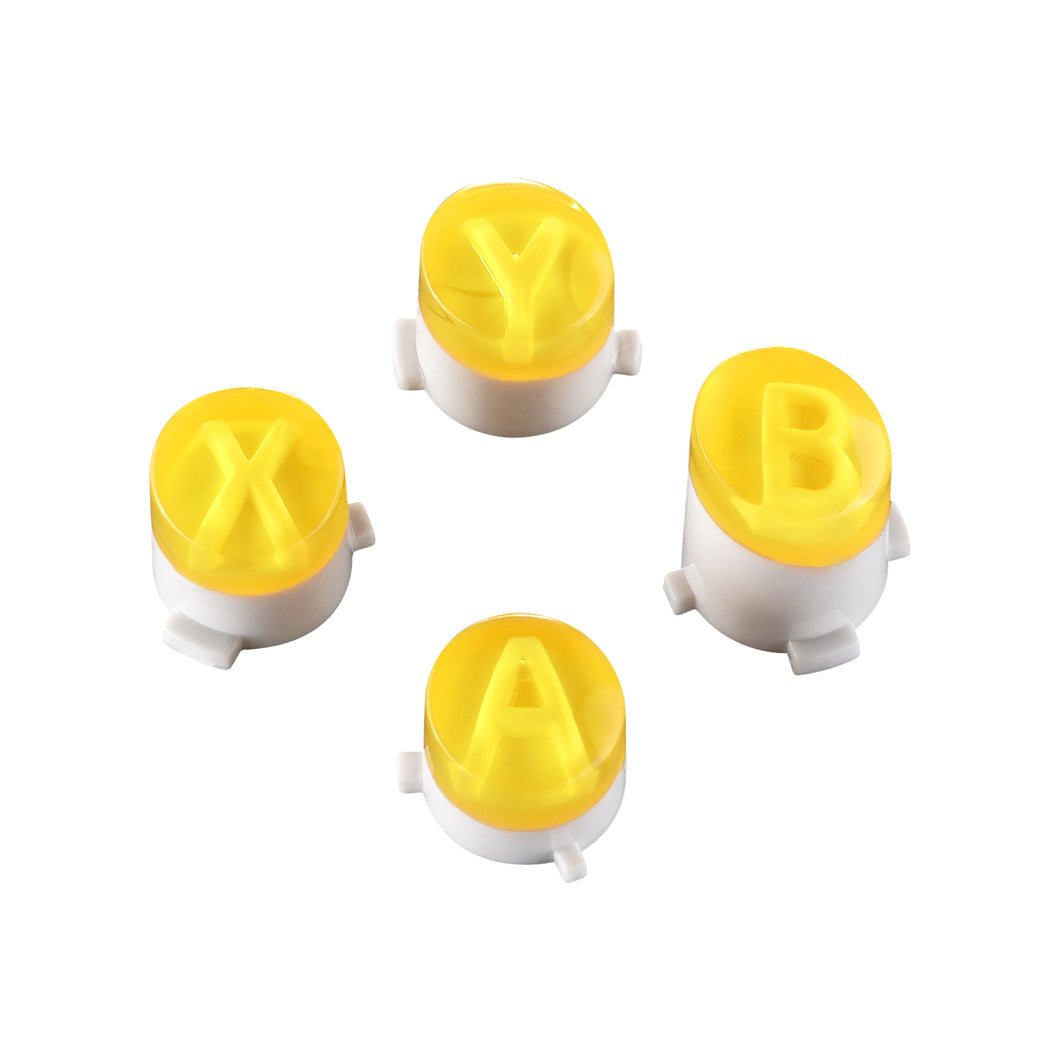 Transparent Yellow Double Injection ABXY Buttons For Xbox One/ S Controller-XOJ0213 - Extremerate Wholesale