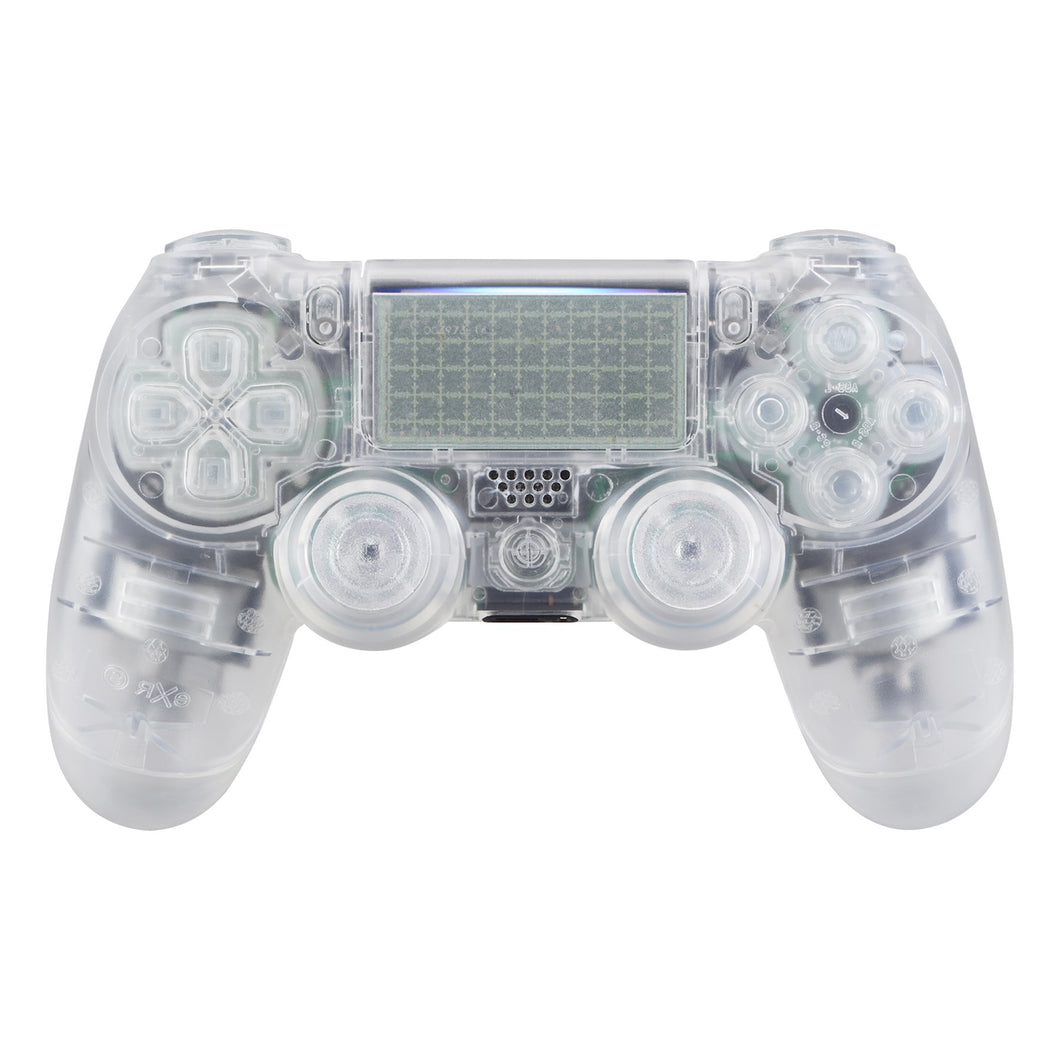 Transparent Clear White Replacement Full Set Shell Compatible With PS4 JDM-040 Controller-SP4QM02WS - Extremerate Wholesale