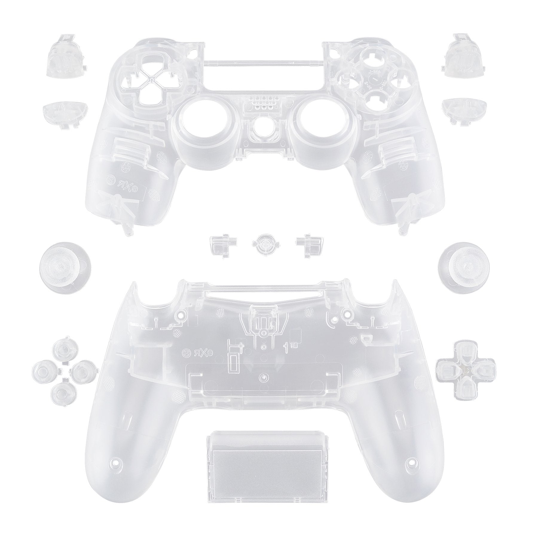 eXtremeRate Brushed Silver Patterned Custom Faceplate Cover