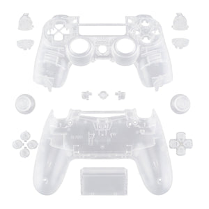 Transparent Clear White Replacement Full Set Shell Compatible With PS4 JDM-040 Controller-SP4QM02WS - Extremerate Wholesale