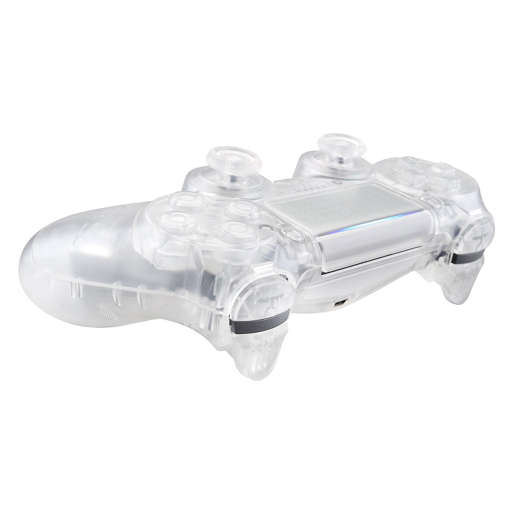 Transparent Clear White Replacement Full Set Shell Compatible With PS4  JDM-040 Controller-SP4QM02WS