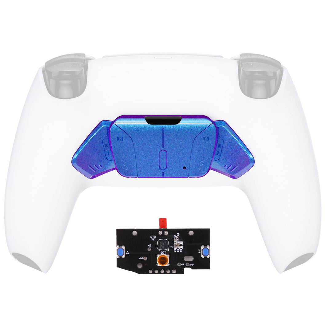 Turn Rise To Rise4 Kit-Glossy Chameleon Blue Purple Redesigned K1 K2 K3 K4 Back Buttons Housing & Remap PCB Board Compatible With PS5 Controller Extremerate Rise & Rise4 Remap Kit-VPFP3003P - Extremerate Wholesale