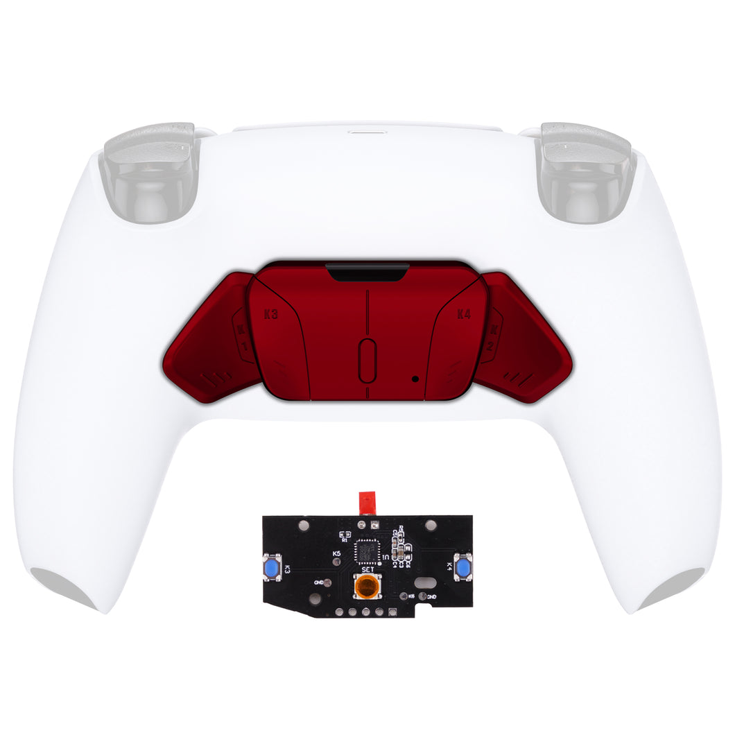 Turn Rise To Rise4 Kit-Vampire Red Redesigned K1 K2 K3 K4 Back Buttons Housing & Remap PCB Board Compatible With PS5 Controller Extremerate Rise & Rise4 Remap Kit-VPFP3002P