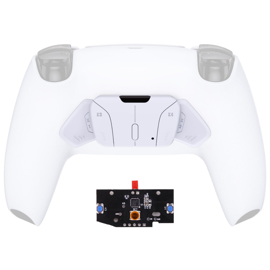 Turn Rise To Rise4 Kit-Solid White Redesigned K1 K2 K3 K4 Back Buttons Housing & Remap PCB Board Compatible With PS5 Controller Extremerate Rise & Rise4 Remap Kit-VPFM5002P - Extremerate Wholesale