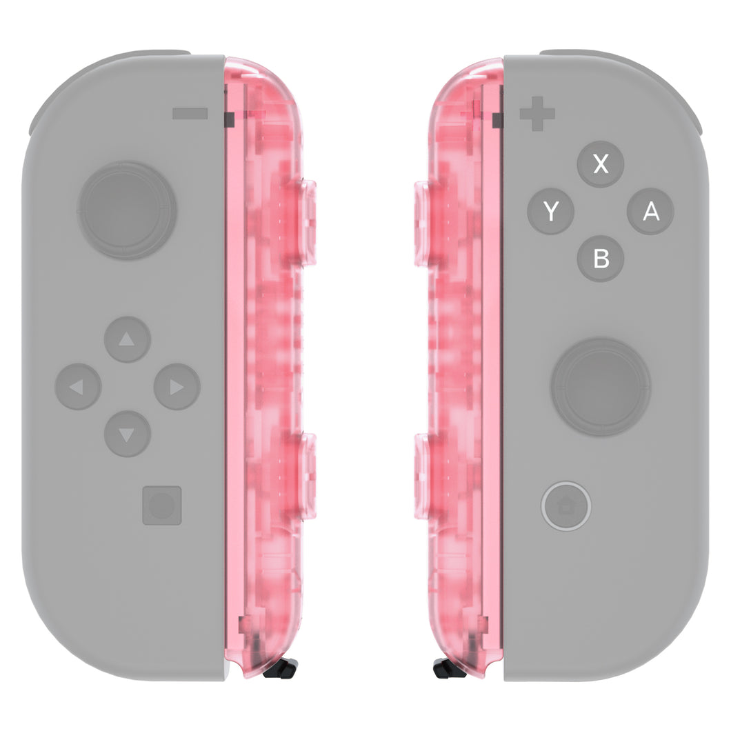 Clear Cherry Pink Joycon Wrist Strap Shell For NS-UEM509WS