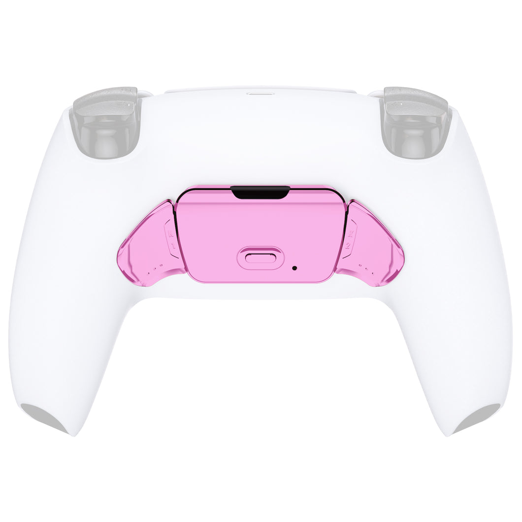 Glossy Chrome Pink Replacement Redesigned K1 K2 Back Button Housing Shell Compatible With PS5 Controller Extremerate Rise Remap Kit-WPFD4007