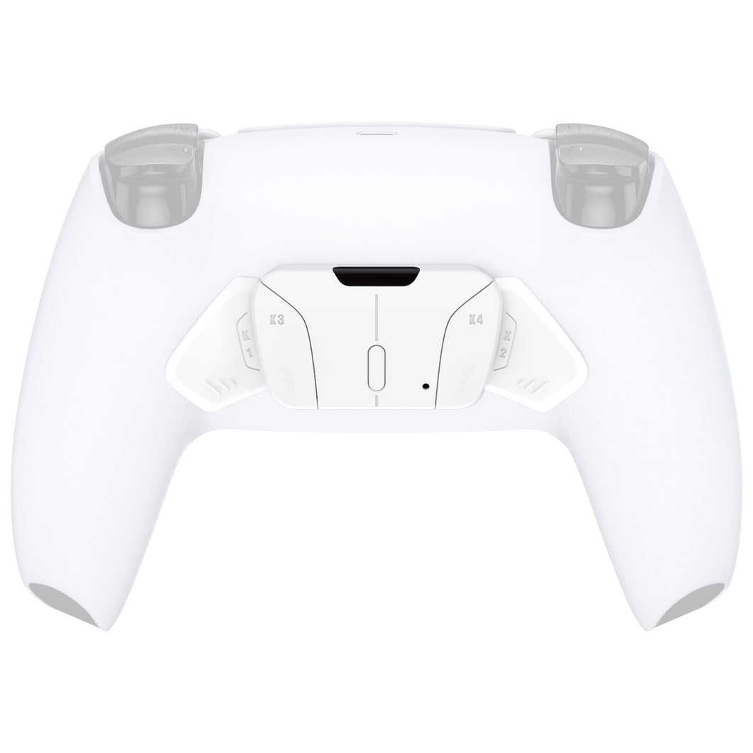 Matte UV White Replacement Redesigned K1 K2 K3 K4 Back Buttons Housing Shell Compatible With PS5 Controller Extremerate Rise4 Remap Kit-VPFP3001