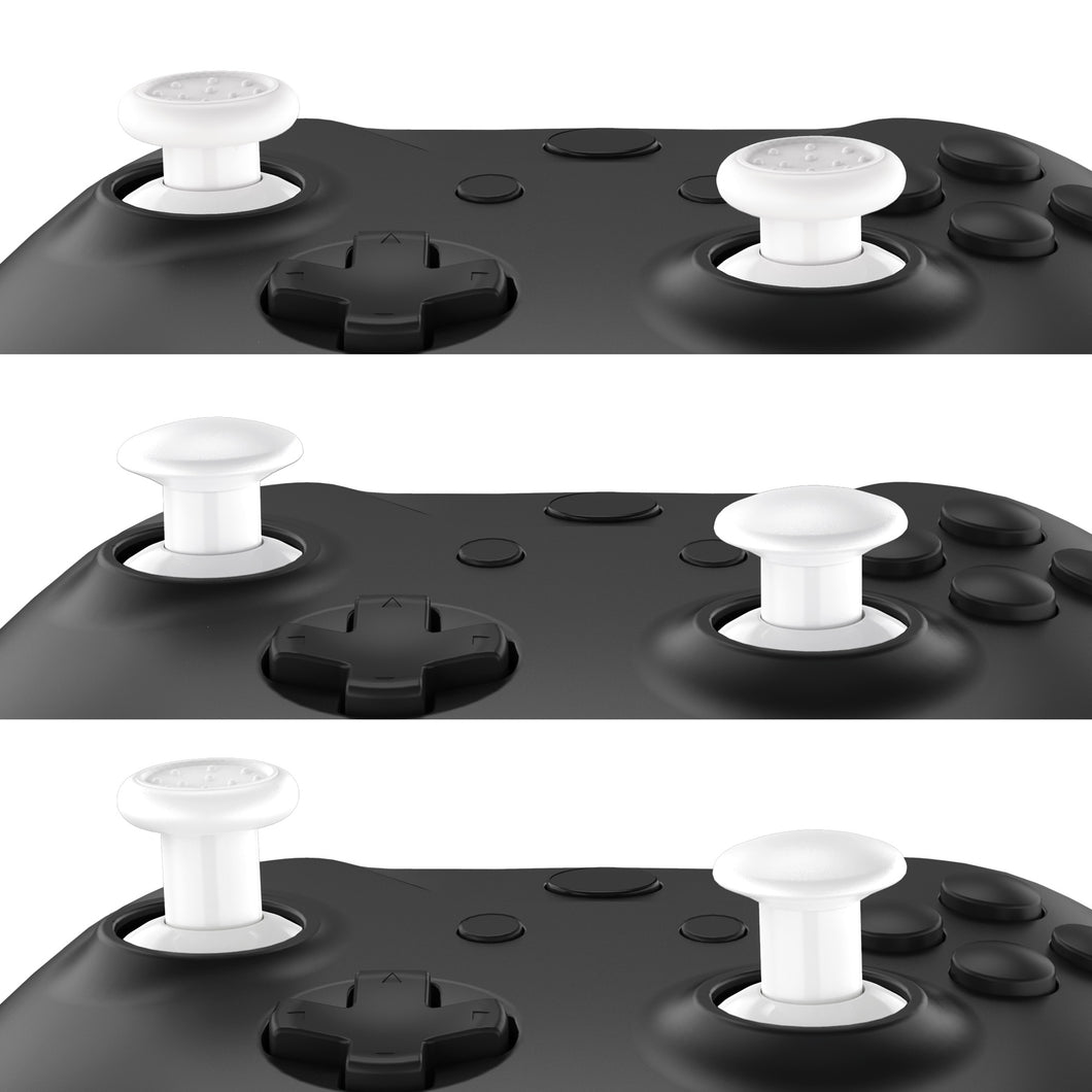 White ThumbsGear Interchangeable Ergonomic Thumbstick For Xbox Series X & S/Xbox One/Xbox One Elite/Xbox One S & X Controller With 3 Height Domed And Concave Grips Adjustable Joystick-XOJ2105WS - Extremerate Wholesale