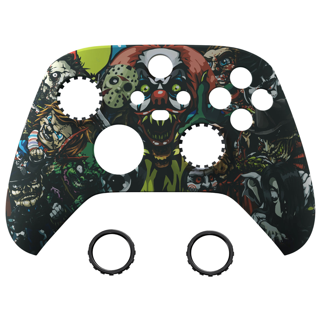 Soft Touch Scary Party Front Shell With Accent Rings For Xbox Series X/S Controller-YX3T104WS